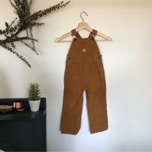 Carhartt brown toddler overalls
